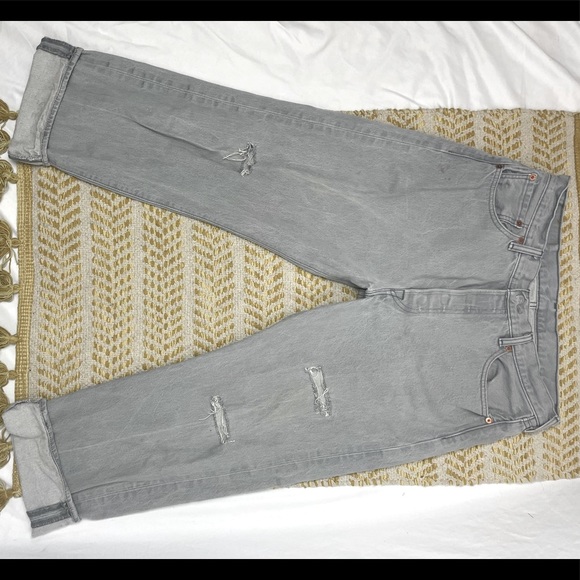 Gray Ripped Levi’s W36 L30 - Picture 2 of 4